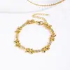 Pulsera de Mariposa con Circonita Completa de Moda Europea y Americana para Hombres y Mujeres, Chapada en Cobre con Retención de Color de 18K, Estilo Ins, Accesorio de Mano Creativo Personalizado de Moda