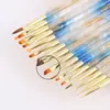 Venda direta da fábrica de novos conjuntos de ferramentas de caneta para nail art estilo japonês, incluindo canetas coloridas, canetas para francesinha, canetas de esmalte em gel com ponta redonda e canetas para desenho de linhas