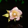 Broche de Flor Esmaltado Pintado Estilo Coreano Perla de Agua Dulce Broche Corsage Femenino de Alta Gama Accesorios para Traje Estilo Pequeño Fragante