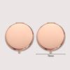 Espelho de Maquiagem Redondo Quadrado Coração Cabeça de Gato Urso com Transferência de Calor Case de Metal Couro Botão de Pressão Espelho de Bolso Dobrável