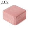 La Primera Elección para Festivales, Caja de Regalo Octagonal Rosa con Hebilla Dorada, Joyero, Caja para Anillos con Patrón de Borde Dorado de Alta Gama