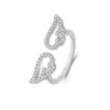 Anillo de Alas de Ángel Creativas Explosiones Transfronterizas Anillo de Cola de Diamante con Alas Anillo para el Dedo Joyería Chaorman Anillo para el Dedo Anillo de Pareja