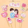 2026 Decoración para Pastel de San Valentín Qixi Crayon Shin-chan Topper para Confesión de Parejas, Propuesta, Decoración de Postre de Aniversario