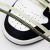 Cadarços de Fio de Metal Kurojin em Formato Plano Nb Duas Cores 0,7 cm Adequados para Sapatos Casuais, Tênis, Sapatos Esportivos, Sapatos de Lona