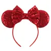 Acessórios de cabelo do Mickey transfronteiriços bordado lantejoulas laço faixa de cabeça de festa faixa de cabeça de parque de diversões férias acessórios de cabelo infantis pronta entrega