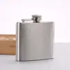Petaca pequeña de acero inoxidable al por mayor con tapa de plástico 1-18 oz botella de vino portátil petaca