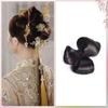 Suministro de fábrica peluca femenina rollo a mano flor terminada tocado para el cabello de novia nuevo fibra química china en stock ventas directas
