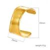 Europa y Estados Unidos popular pulsera de acero inoxidable transfronteriza personalizada chapada en oro apertura retro francesa elegante pulsera de acero de titanio de alta calidad