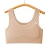 Base Líquida para Estudantes, Sutiã de Seda Gelada, Período de Desenvolvimento para Meninas Adolescentes, Camisetas Finas para Alunos do Ensino Fundamental II e Médio, Roupa Íntima Esportiva à Prova de Impacto para Meninas