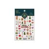 Pegatinas para Uñas Navideñas Oso de Hierro Ts4197 Estilo Lindo Árbol de Navidad Copo de Nieve Cuadros Lazo Pegatinas para Uñas