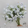 Flores para Decoração de Casamento Camélia Floral Azul Flor de Cerejeira Shopping Center Casa Flores Artificiais Arranjo de Flores de Casamento Flores para Guiar o Caminho
