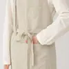 Delantal Cruzado para Comercio Exterior Estilo Japonés y Coreano que Cubre la Cadera para Jardinería y Cocina, Estilo Nórdico, Moda Minimalista Japonesa, Ropa de Trabajo Unisex