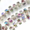 Cuentas de cristal de 10 mm para rueda con agujero pasante, accesorios de joyería hechos a mano, DIY, aretes, collar, pasador para el cabello, diadema, Navidad