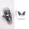 Acessórios para Nail Art Coração Cruzado de Celebridade da Internet Estilo Punk Retrô Cruz de Liga Amor Acessórios para Nail Art Acessórios