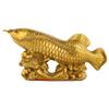 Atacado de fábrica ornamentos de peixe dragão dourado em latão peixe anual ornamentos de peixe sala de estar varanda armário de vinho decorações para casa