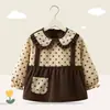 Bata para Bebé Niña, Delantal Infantil, Corduroy Impermeable y Anti-Suciedad para Otoño e Invierno, Ropa de Vestir al Revés, Babero para Comer Infantil, Ropa Protectora