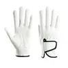 Guantes de golf en patrón de piel de oveja PU blanco, guantes de práctica de golf de microfibra, guantes deportivos suaves y transpirables