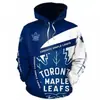 Moletom Masculino Explosões Transfronteiriças com Forro de Fleece Estampa Digital 3D Moletom Masculino Casual Esportivo de Hóquei NHL Pulôver