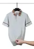 Nova camisa polo de comércio exterior para homens, camiseta casual popular de manga curta de alta qualidade para o verão com gola de lapela, top mais vendido transfronteiriço