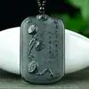 Colgante de Jade Zafiro Hetian Xinjiang de Guanyin Buda Material Fino Marca Taqing Shangshan Tigre Dragón Colgante de Jade Suministro en Vivo