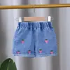 Shorts de Mezclilla para Niñas Estilo Verano Jeans para Niños Pantalones para Niñas Delgados para Niños Bebé Elásticos Ropa Exterior