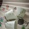 Caneca de chá de cerâmica pintada à mão com cor de engobe Moji caneca de chá literati caneca de mestre caneca única conjunto de chá kung fu caneca perfumada
