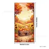Bestseller de Amazon Cubierta de Puerta de Acción de Gracias Banner de Decoración de Calabaza Cortina de Puerta Tela de Fondo para Fiesta de Festival de la Cosecha de Otoño