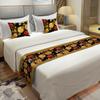 Flores creativas transfronterizas Toalla de cama japonesa Bandera de cama Huésped de hotel En stock Venta directa de fábrica