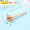 Venta al por mayor de fábrica Gancho de Madera Maciza Carga Rodante Madera de Haya Gancho para Ropa sin Taladro Accesorios para Panel Ranurado Gancho de Madera de Dibujos Animados