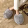 Chinelos fofos mais vendidos transfronteiriços para mulheres, atacado de chinelos de casa de pelúcia TPR para outono e inverno, chinelos femininos de tamanho grande para exportação