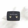 Collar de Acero de Titanio con Mariposa Pequeña de Nácar, Superventas Transfronterizo Europeo y Americano para Mujer, Cadena de Clavícula de Nicho, Juego de Accesorios Versátil de Lujo Ligero