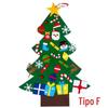 Nova Decoração de Natal Pingente Infantil Feito à Mão Educacional Tridimensional Árvore de Natal Feltro Tecido Não Tecido Brinquedo Presente