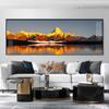 Pintura decorativa para sala de estar com atmosfera Jinshan pintura de pendurar de alta qualidade mural para parede de fundo de sofá de escritório pintura de paisagem