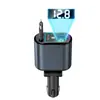 Cargador de Teléfono Móvil para Coche C9 Cielo Estrellado Transfronterizo Carga Rápida de 120W con Cable Retráctil Integrado Encendedor de Cigarrillos Pantalla Digital Cargador de Coche