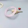 Pulsera Luz de Luna Blanca Semilla de Hielo Esmaltada Ojo de Gato Pulsera Morada Mano Gordita Regalo del Festival Qixi para Novia Mejor Amiga