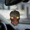 Decorações de Caveira de Halloween 2D Transfronteiriças, Novas e Criativas Decorações de Carro em Acrílico, Designs de Desenho Animado