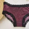 Precio Especial de Evento Pinkgirl Calzones Triángulo para Mujer con Ribete de Encaje, Nylon Elástico, Estampados, Secado Rápido, Directo de la Fábrica Fuente