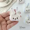 Tela Rellena de Algodón Brillante Dibujos Animados Accesorios de Conejo DIY Encantos para Zapatos Accesorios para Sombreros Funda de Teléfono Broches para Bolsos