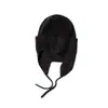 Chapéu 100% Caxemira Pura para Mulheres, Chapéu de Tricô Liso para Afinar o Rosto com Amarração, Chapéu de Aviador, Chapéu Trapper Quente para Proteger as Orelhas, Chapéu para Clima Frio