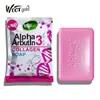Bolsa de Jabón Transfronteriza Jabón en Bolsa Cúrcuma Jabón de Frutas Aha Arbutina Aclarador Hidratante Limpiador Exfoliante Purificante de Piel 80g