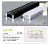 Tira de LED Lineal 17*07mm Canal de Aluminio Empotrado Tira de Luz Lineal Techo Luz en U Tira de Fuente de Luz Lateral