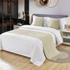 Borde de Cama Defensa Tela Sucia Moderno Simple Lujo Ligero Hogar Hotel Bandera de Cama Toalla de Pie de Cama Color Sólido Ropa de Cama Cubierta de Cama