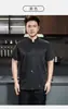 Ropa de Trabajo de Chef Manga Corta Ropa de Trabajo de Cocina de Restaurante Hotel Uniforme de Chef Uniforme de Trabajo para Hombre