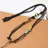 Colgante de Cuerda Ajustable Tejido a Mano para Hombres y Mujeres, Correa de Cuello Tejida Simple, Collar Tejido Hecho a Mano