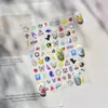 Tomoni Pegatinas de Manicura Finas y Resistentes Populares Lindas Pegatinas de Manicura para Niños Icono de Dibujos Animados Ultra-Finas Sin Rastro Material