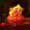 Decoração Criativa de Pixiu da Sorte para Mesa Boneca de Resina Desenho Animado Decoração de Casa Tendência Nacional Decoração de Mesa Presente