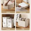 Caja de Almacenamiento Rectangular de Plástico con Tapa, Caja de Almacenamiento para Snacks y Juguetes, Caja de Almacenamiento de Escritorio para Cosméticos, Almacenamiento de Ropa