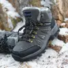 Calidez Otoño e Invierno Más Algodón Venta al por Mayor Dropshipping Zapatos de Montañismo para Exteriores de Caña Alta Estilo Pareja Tallas Grandes Senderismo Antideslizantes Zapatos de Algodón para Hombres y Mujeres