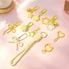 Llavero Colgante de Dibujos Animados DIY Hecho a Mano Cadena para Bolso Teléfono Cadena Terminada Anilla Abierta Paquete de Materiales Adornos Accesorios