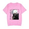 Nuevas Camisetas de Verano de Manga Corta para Hombre y Mujer, Casuales y a la Moda con Estampado de Dibujos Animados Bidimensionales de Comida de Tokio Transfronteriza
